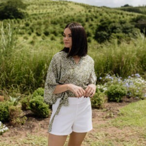 Flat Front Shorts - Bright White